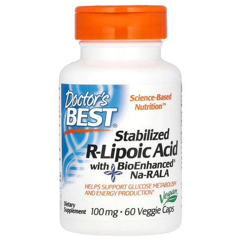 Image of R-Lipoic Acid featuring BioEnhanced Na-RALA (100mg) 60caps